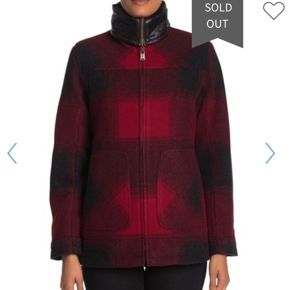 NEW • Pendleton • Wool Blend Quilted Collar Coat - Picture 2 of 6